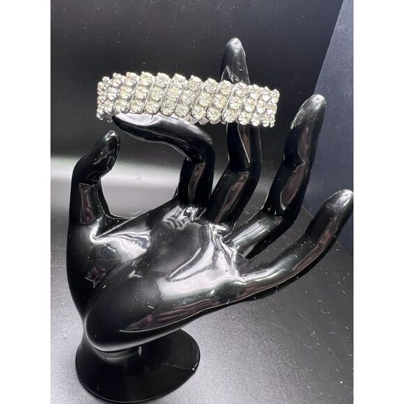 Vintage Rhinestone Stretch Bracelet - Picture 2 of 6